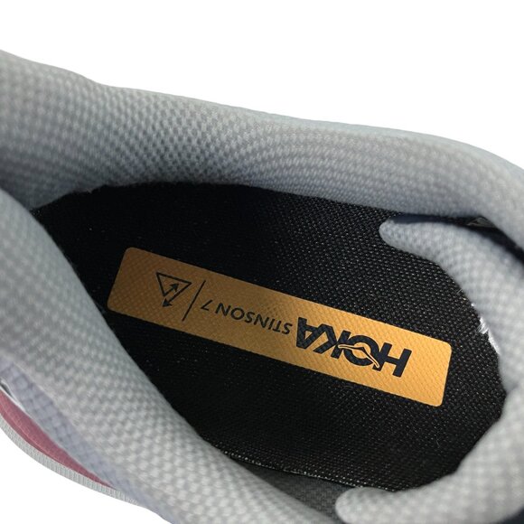 Hoka One One Stinson 7 Trail Running Shoes Mens Size 10 D Castlerock Cabernet - Picture 9 of 10